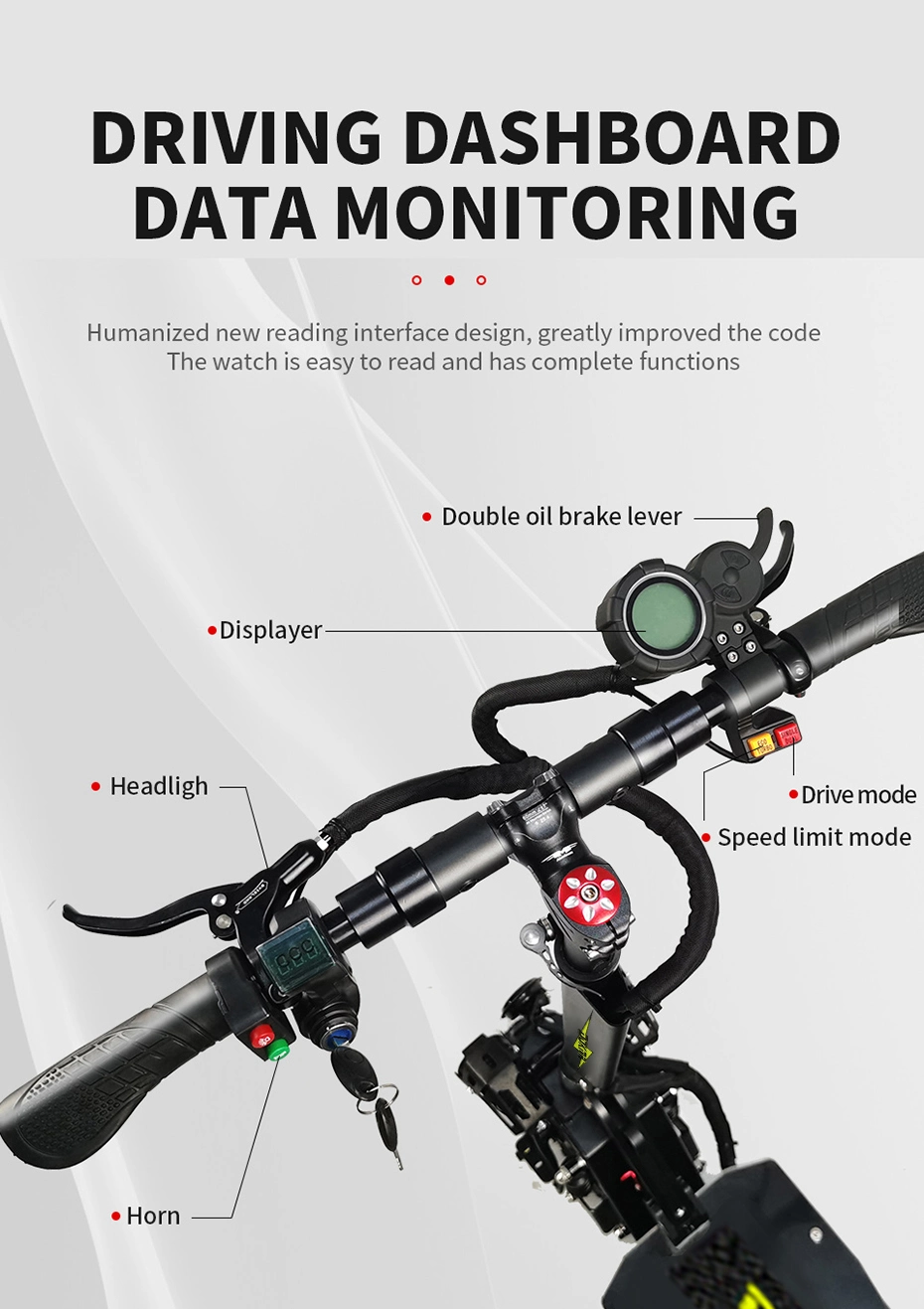 Dokma 10 Inch Dp Us EU UAE Dubai Korea Warehouse Stock Ready to Ship 52V 3200W 45-65kph off Road Electric E Scooter