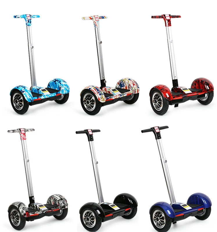 Two Wheels Self Balancing Electric Scooter Hoverboard with Handle Steering