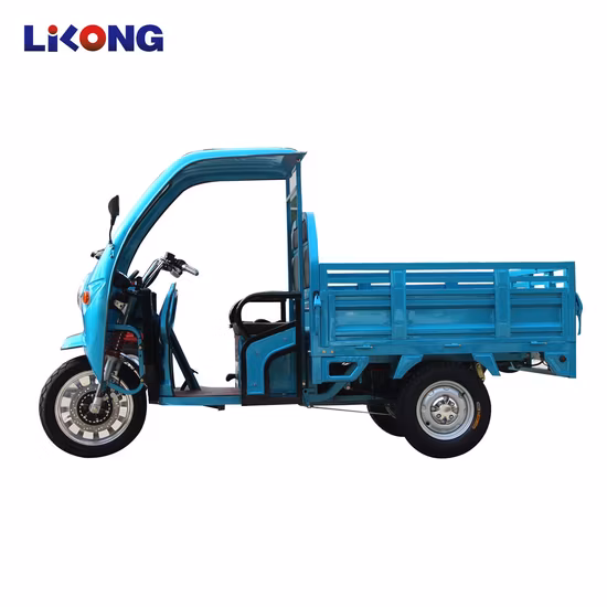 Lilong EEC certificó el cargador eléctrico de 3 ruedas del E-Loader del triciclo eléctrico del escudo de lluvia de la lluvia del cargo